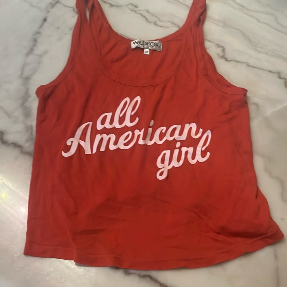 Wildfox XS All American Girl Tank